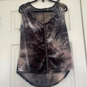 Rock & Republic tie dye velvet tank top